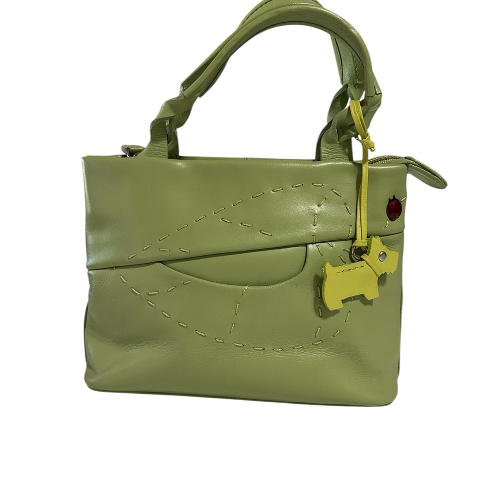 RADLEY LONDON Green Mini Bag with Yellow Dog Charm